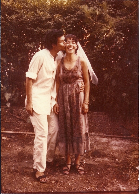 נעם קמינר וסמדר נהב ביום חתונתם, 1980